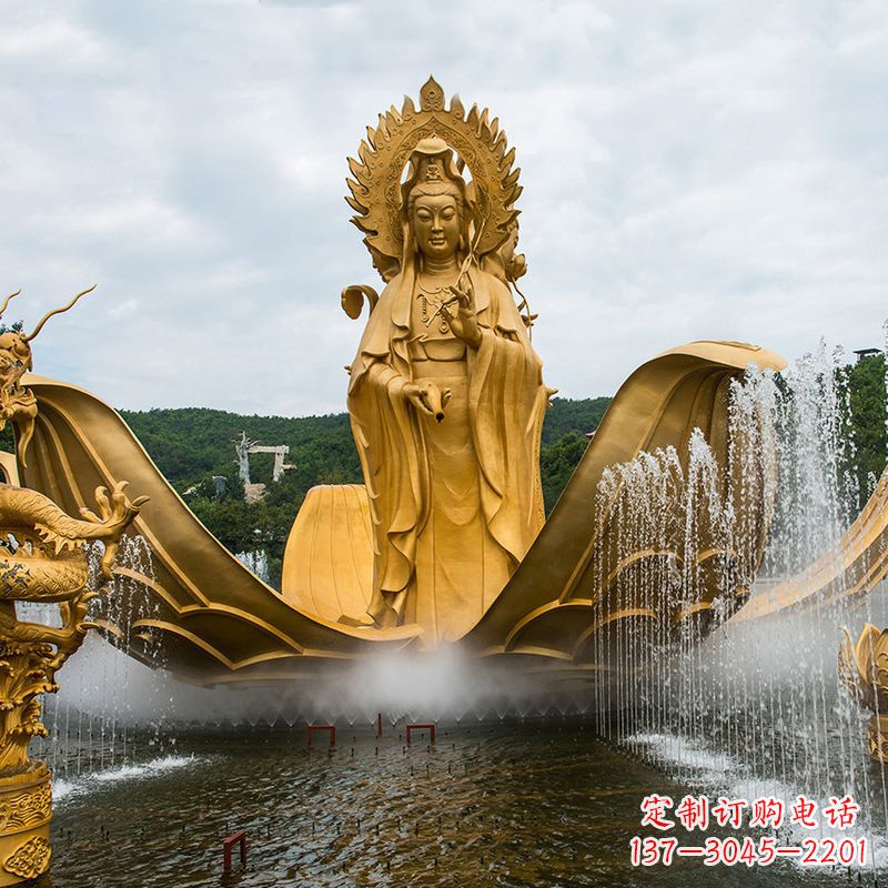 信阳大型观音铜雕景观雕塑