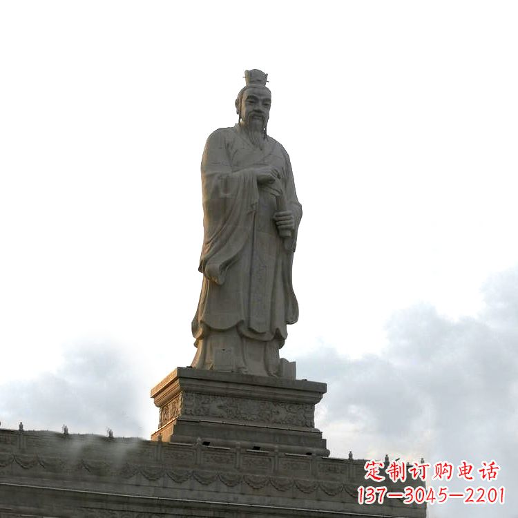 信阳精美纯手工孟子雕塑,传承历史文化