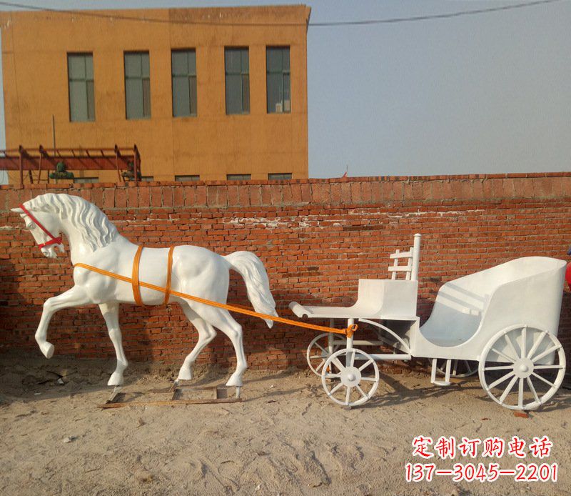 信阳大型欧式马车动物铜雕塑