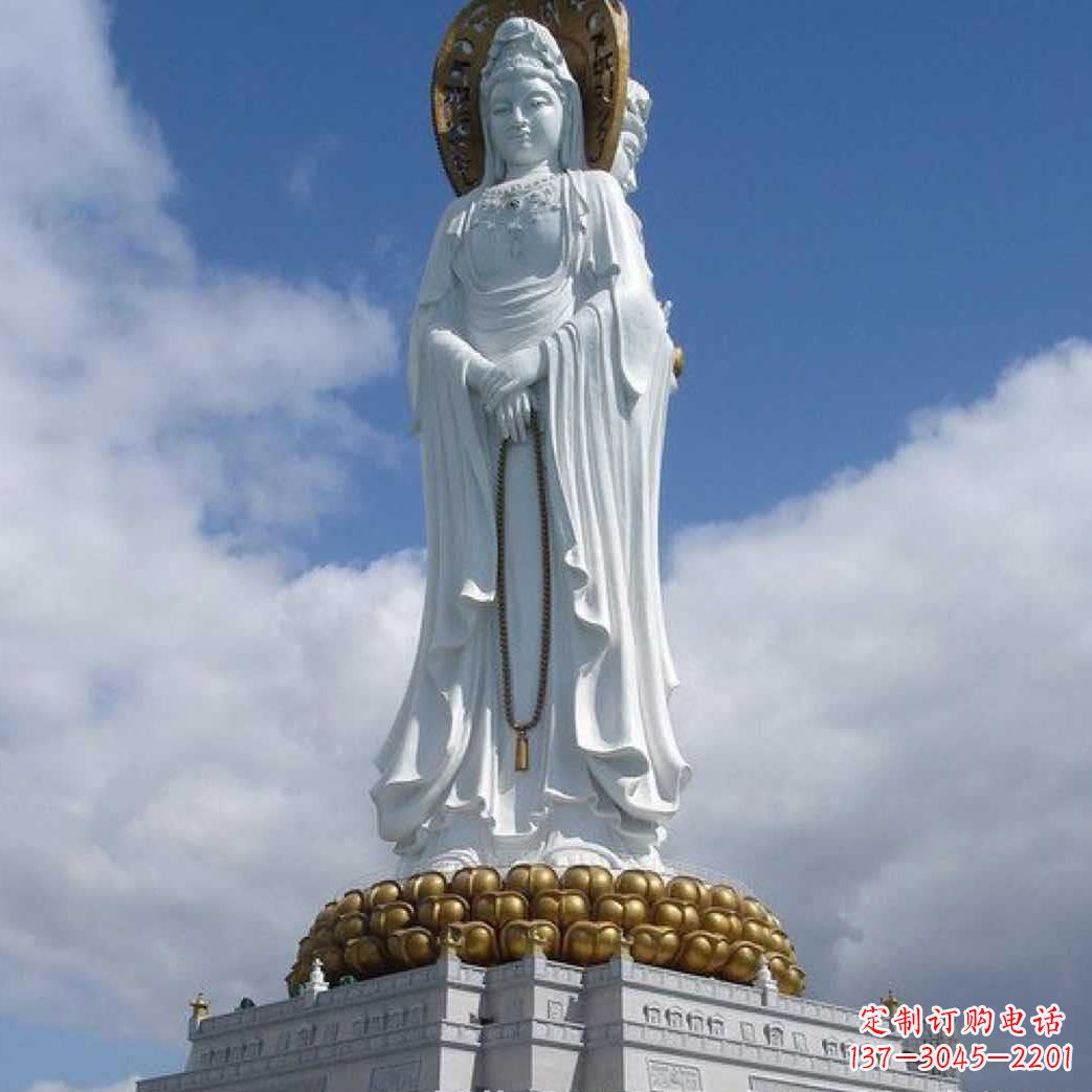 信阳汇聚神灵精灵的大型观音石雕