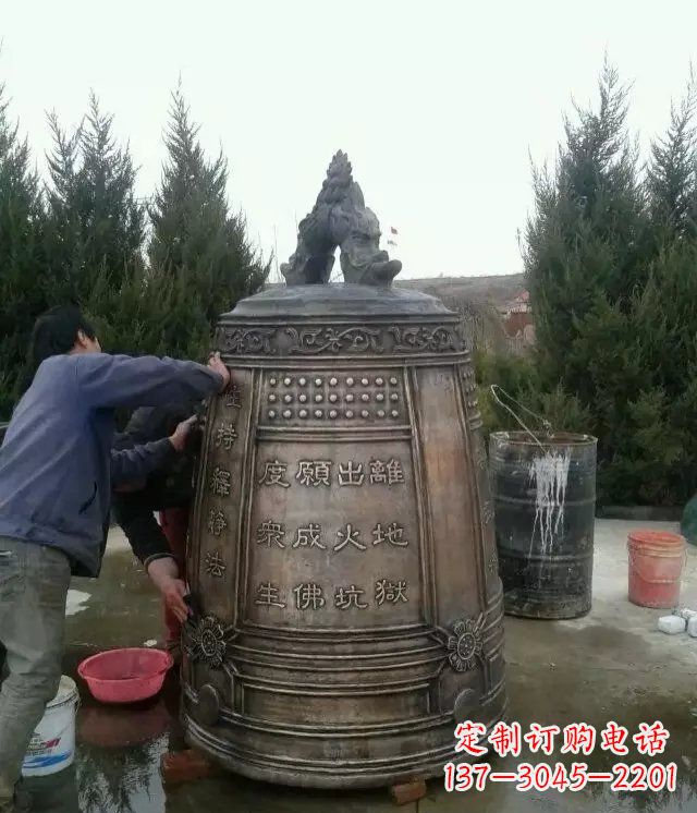 信阳大型铜钟寺庙铜雕