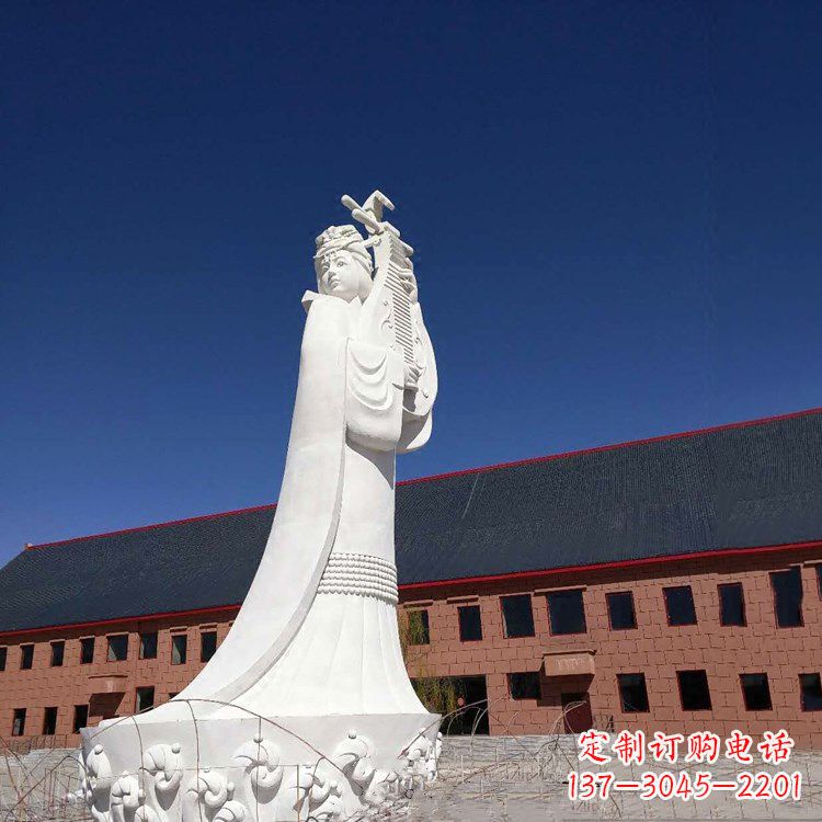 信阳中国古代四大美女之王昭君出塞石雕塑