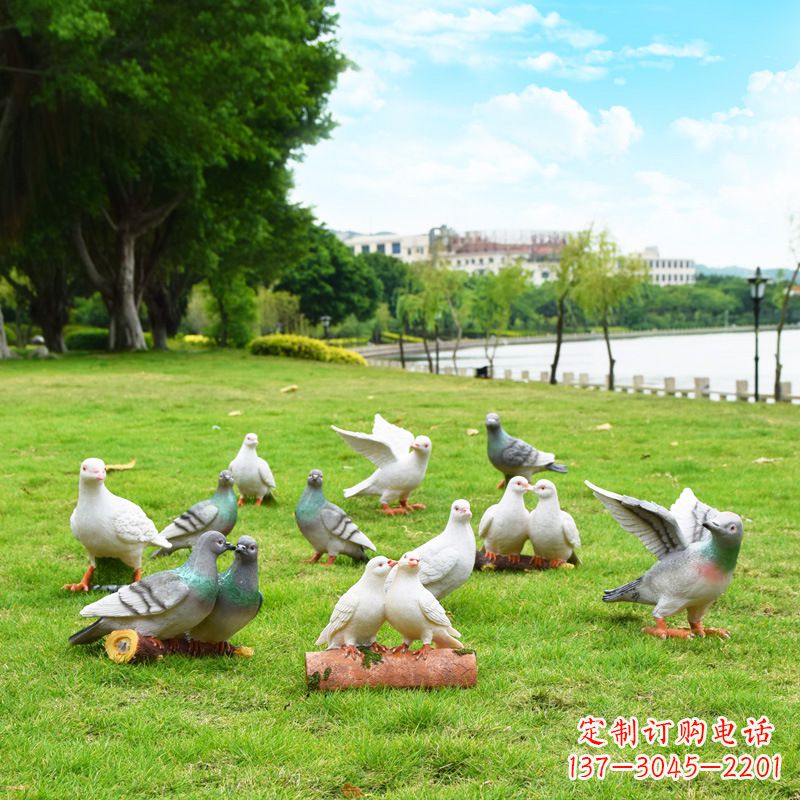 信阳大学和平鸽雕塑