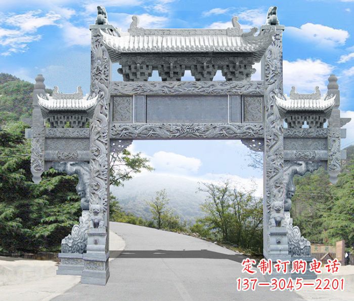 信阳精美牌坊雕塑