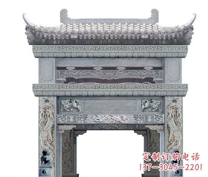 信阳精美石雕牌坊雕塑