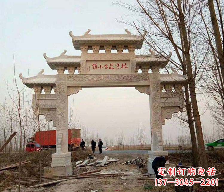 信阳大理石牌坊石雕