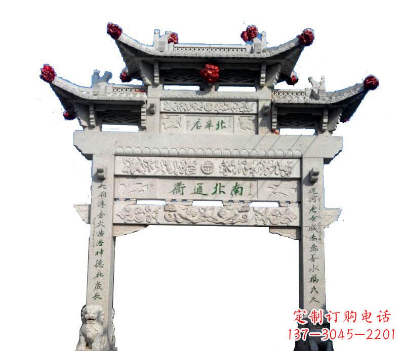 信阳精美石牌坊雕塑