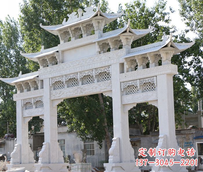 信阳道路牌坊石雕定制