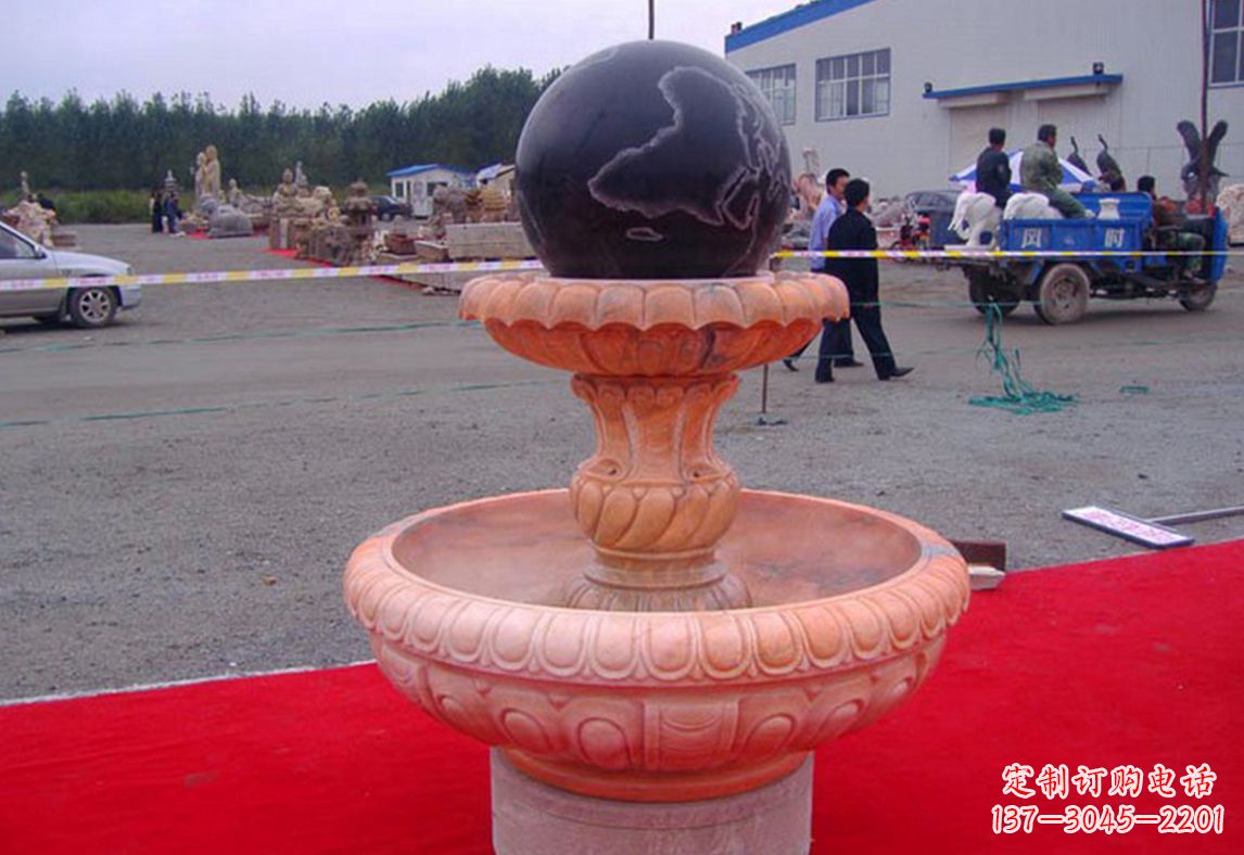 信阳德化精美风水球雕塑
