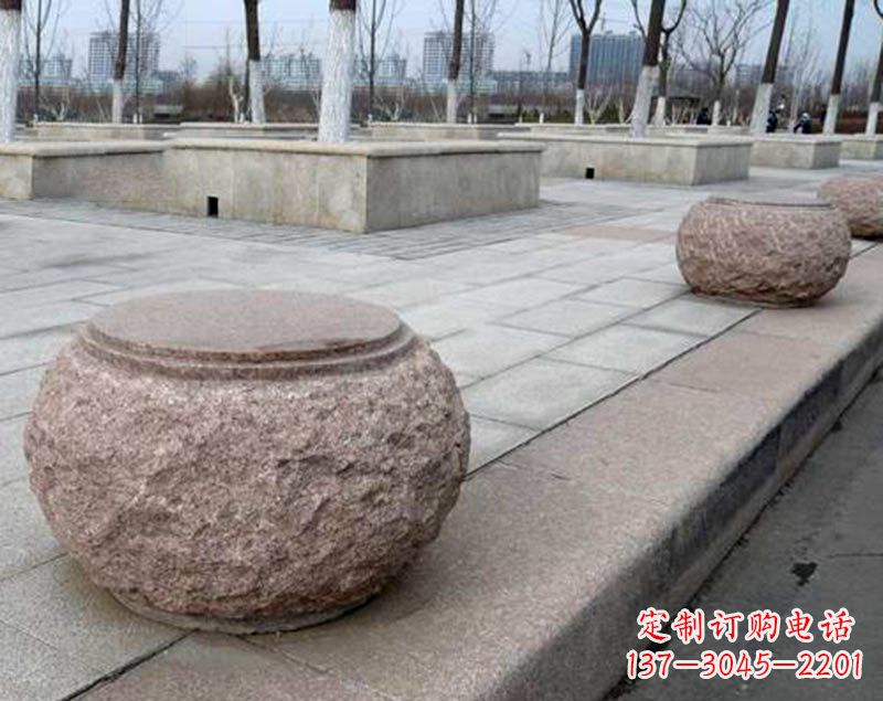 信阳灯笼型公园广场装饰石球
