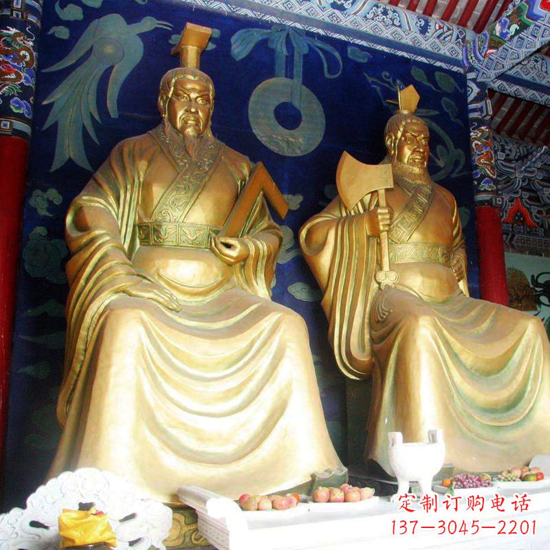 信阳帝喾铜雕神像,让你的家居更有气质