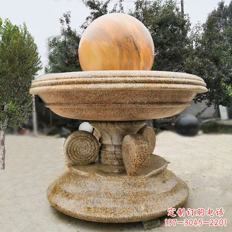 信阳中领雕塑最具创意的电动风水球雕塑