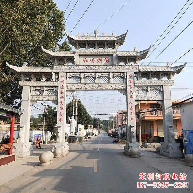 信阳牌坊雕塑-精致的艺术精品
