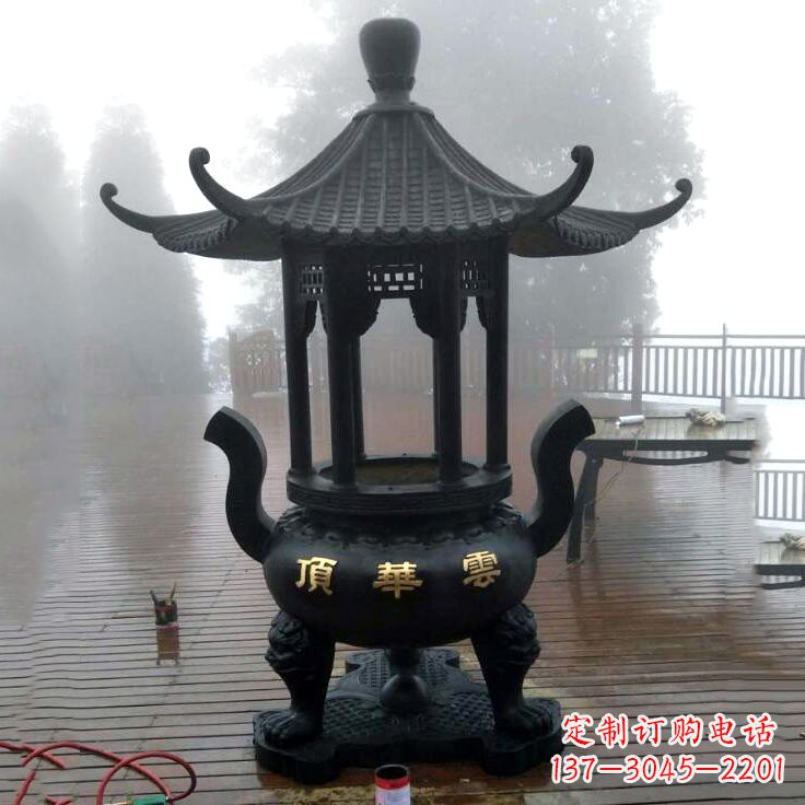 信阳精美青铜香炉雕塑