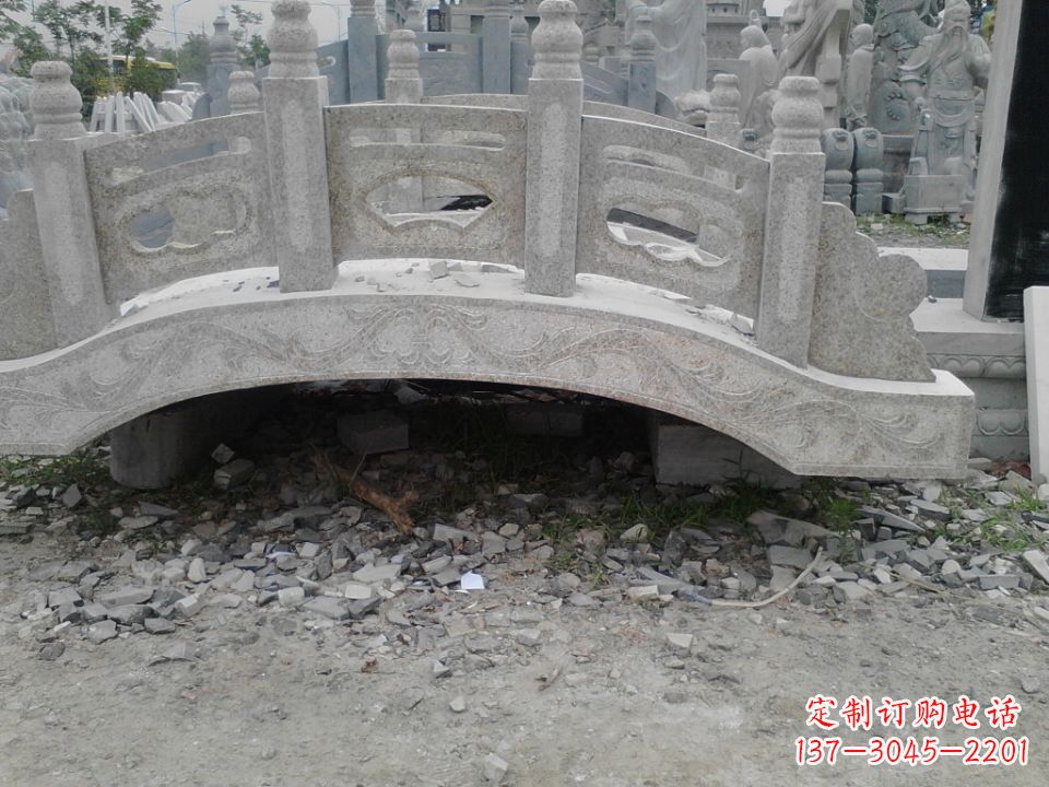 信阳精美石桥雕塑,点缀庭园之美