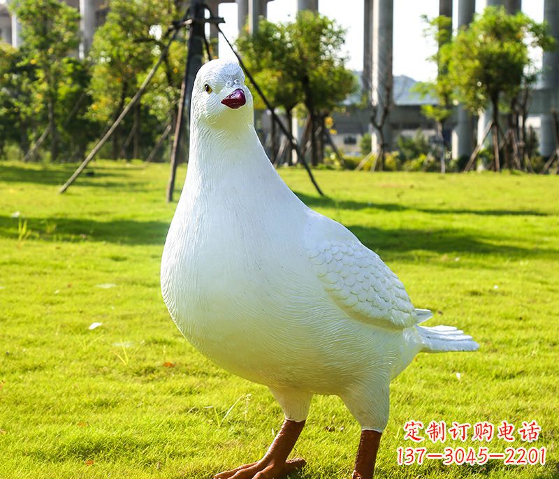 信阳雕塑和平鸽