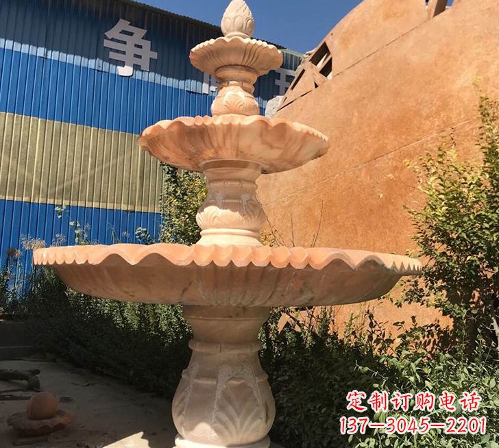 信阳跌水盆喷泉石雕——精美的喷泉雕塑