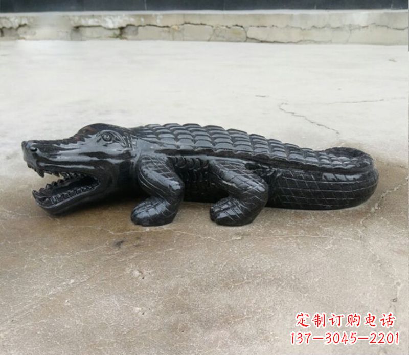 信阳动物鳄鱼景观石雕