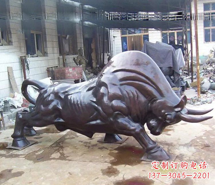 信阳动物牛铜雕塑
