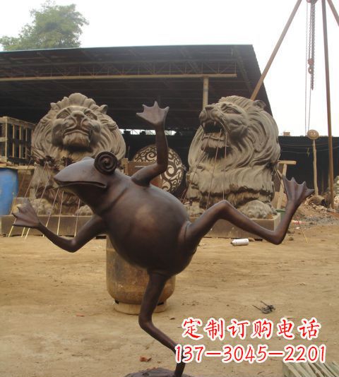 信阳动物青蛙铜雕