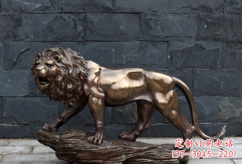 信阳动物铜雕狮子