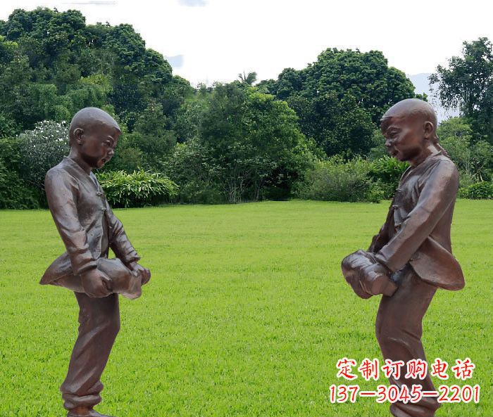 信阳中领雕塑精致的儿童铜雕雕塑