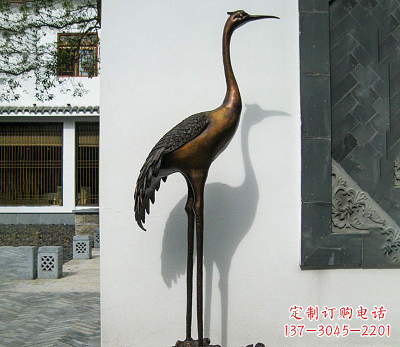 信阳仙鹤雕塑,精美绝伦,艺术动人