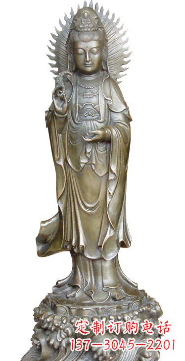 信阳渡海观音铜雕塑,定制专属你的福缘