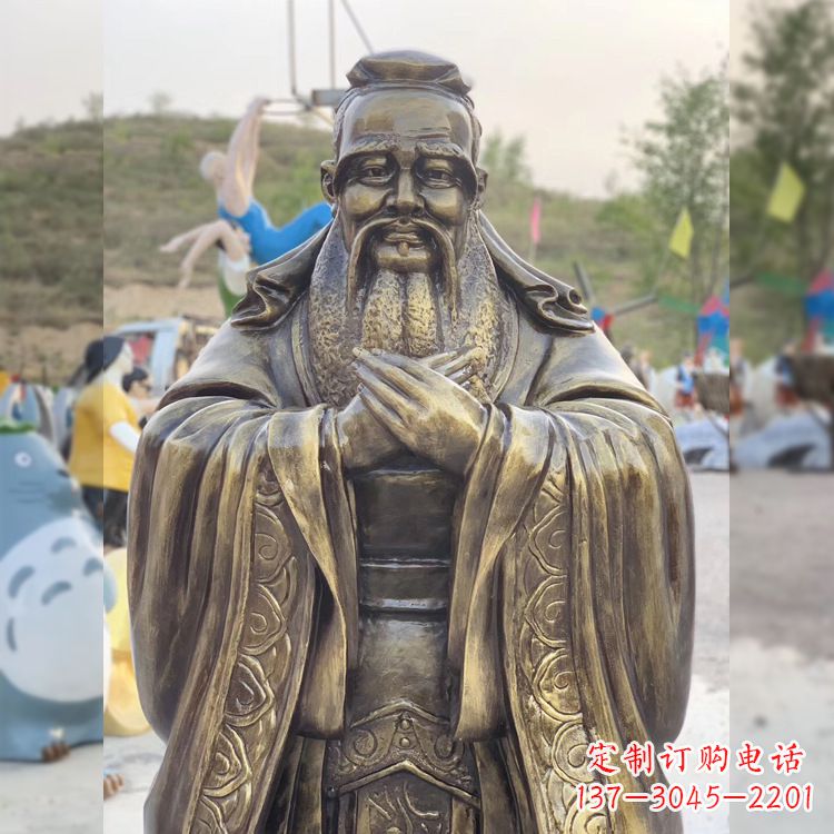 信阳中领雕塑贵族——伟大的孔子雕塑