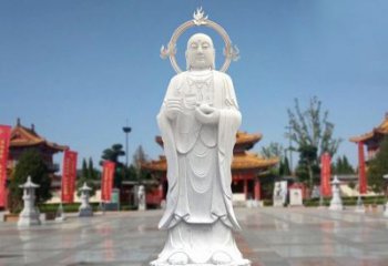 信阳大理石地藏菩萨雕塑象征佛法的传承
