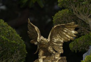 信阳精美大鹏展翅老鹰铜雕