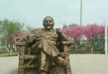 信阳中领雕塑邓小平坐式铜雕