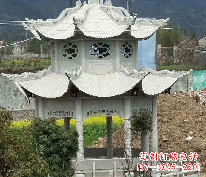 信阳古典凉亭石雕
