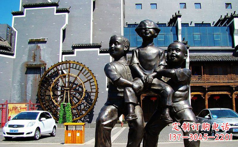 信阳精美儿童小品铜雕