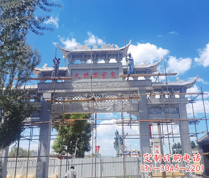 信阳牌坊雕塑品质精湛、精致耐看