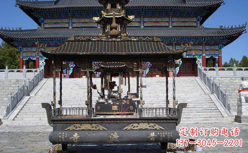 信阳优雅大气的香炉铜雕