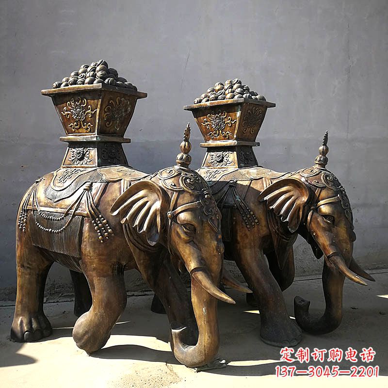 信阳仿古大象铜雕