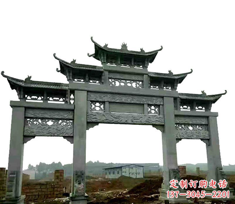 信阳仿古道路牌坊石雕