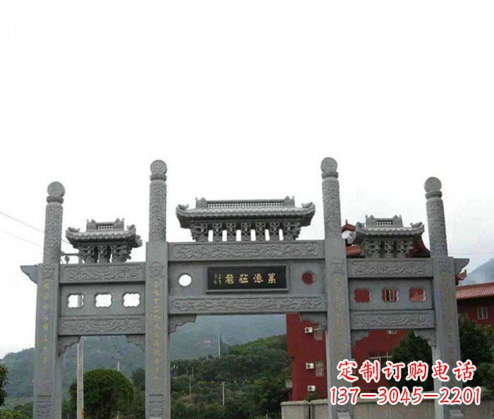 信阳牌坊雕塑·精美雕刻·传承古老文化