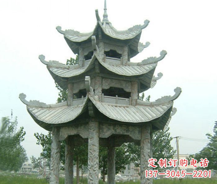 信阳中领雕塑凉亭石雕