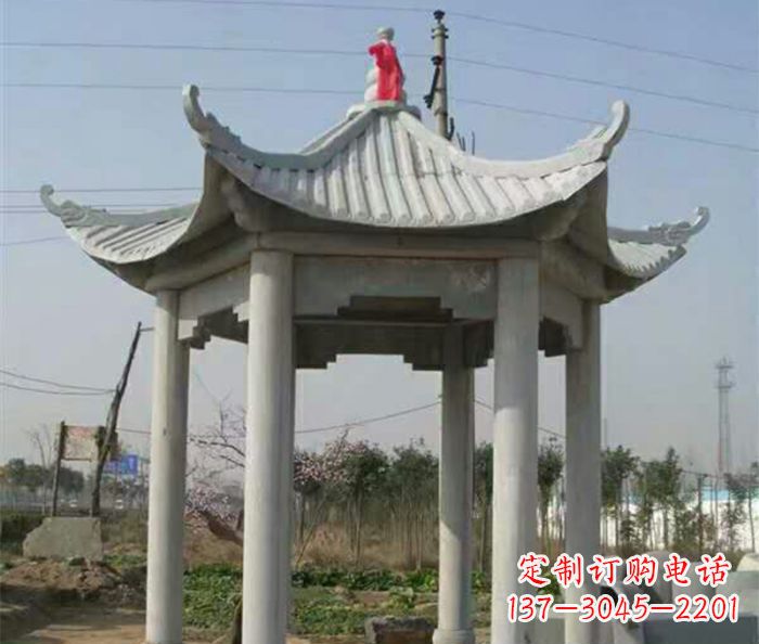信阳典雅的仿古凉亭石雕