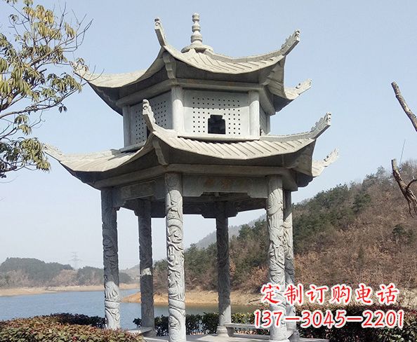 信阳古典凉亭石雕