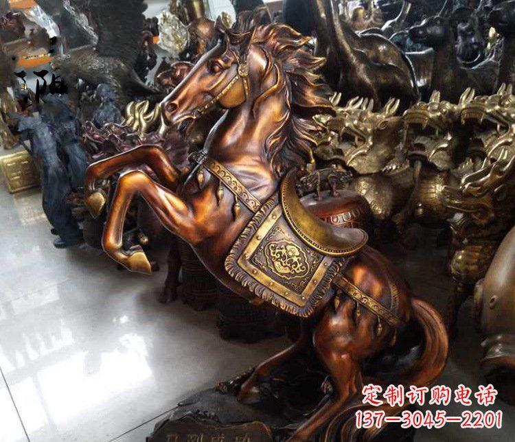 信阳精致仿古马雕塑