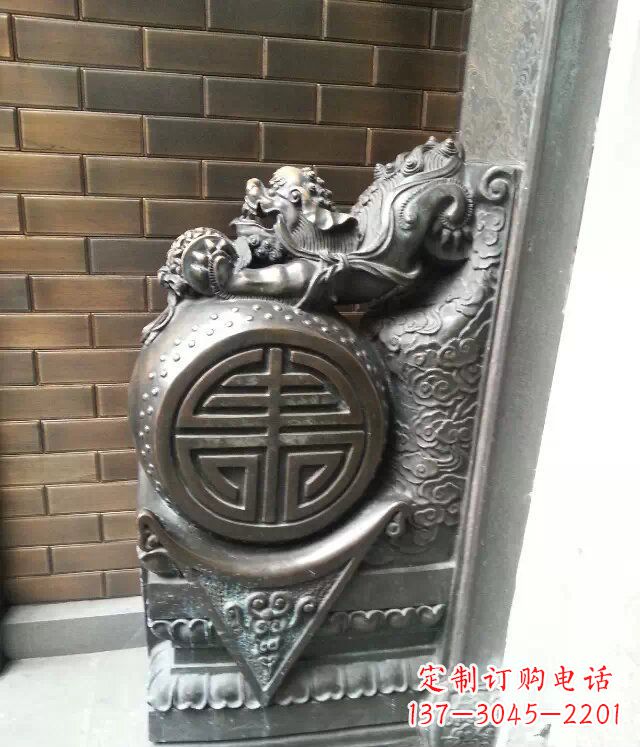信阳仿古门墩铜雕