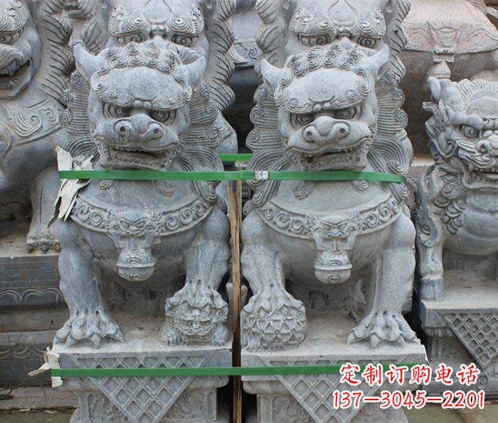 信阳仿古瑞兽狮子石雕
