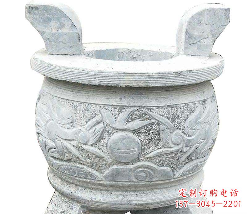信阳精美仿古三足香炉石雕