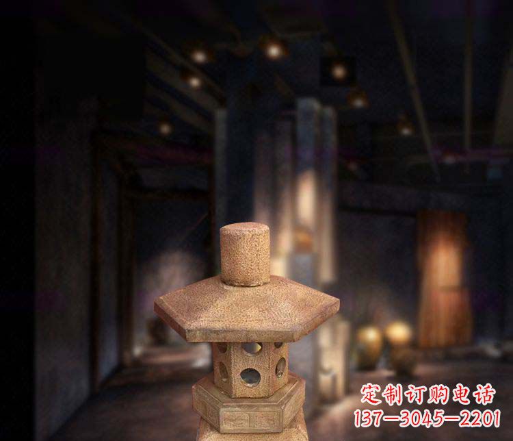 信阳仿古石灯公园石雕