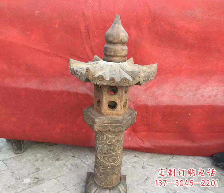 信阳传统风格石灯雕塑