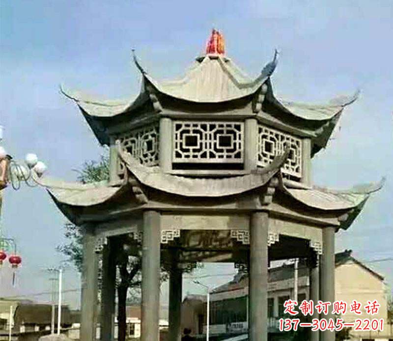 信阳精美仿古石凉亭雕塑