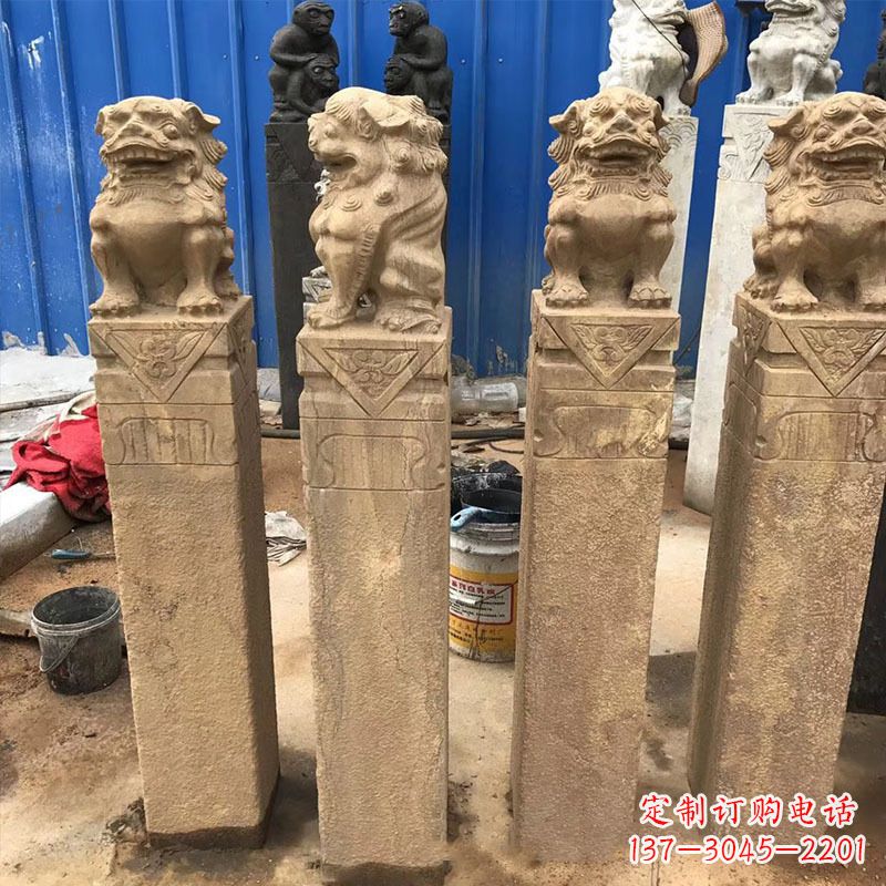 信阳仿古拴马桩石雕塑——傅雕你的精美时光